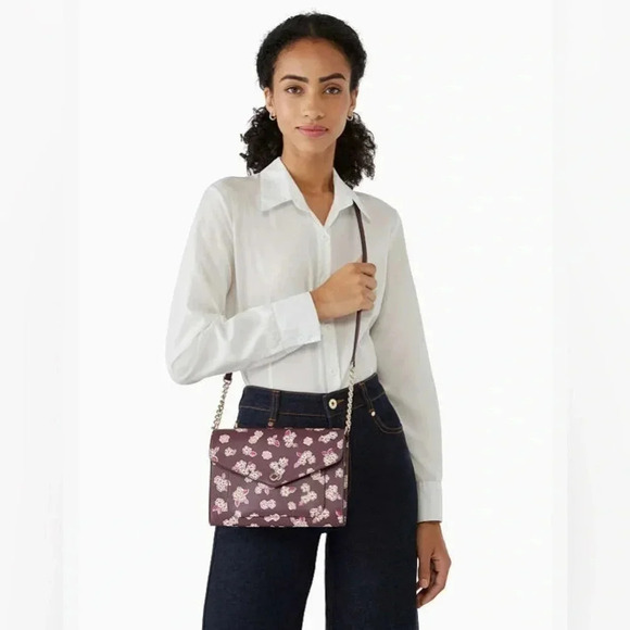 KATE SPADE NWT TINSEL FLAP CROSSBODY SAFFIANO LEATHER - Picture 1 of 10